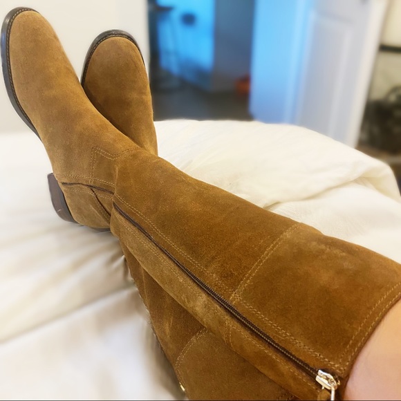 Tory Burch Suede Wembley Riding Boot - Picture 3 of 7